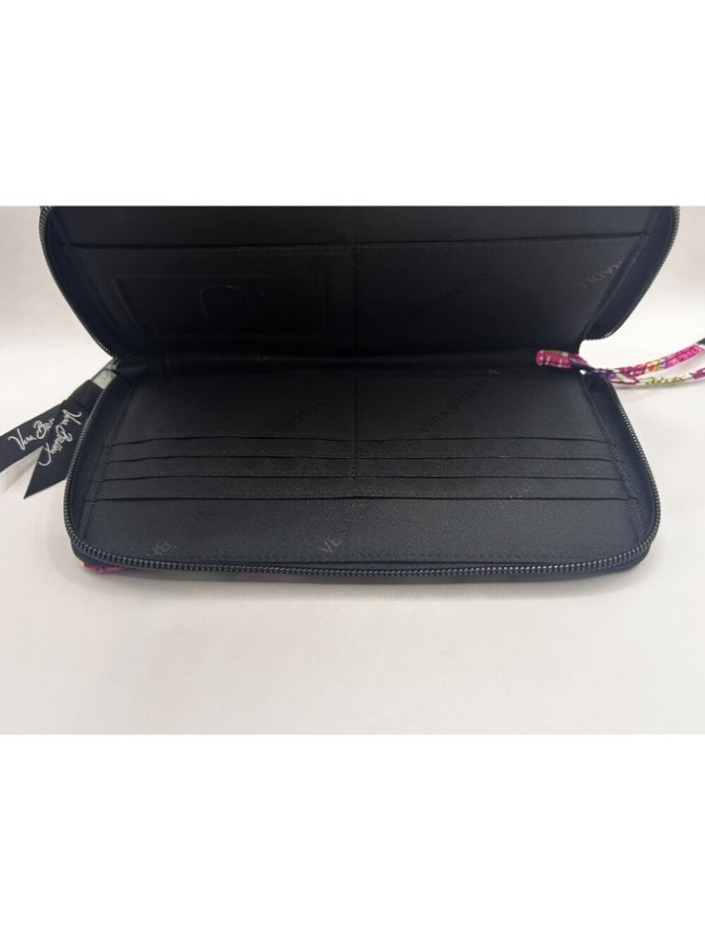 Vera Bradley Accordion Wallet Pirouette Pink - Retired Zip Around Quilted Clutch - Picture 5 of 7